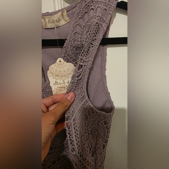 Altar'd State Lavender Lace Mini Dress - Picture 6 of 10